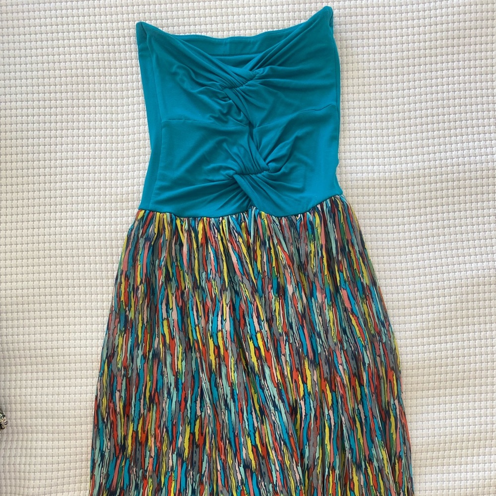 Strapless maxi dress